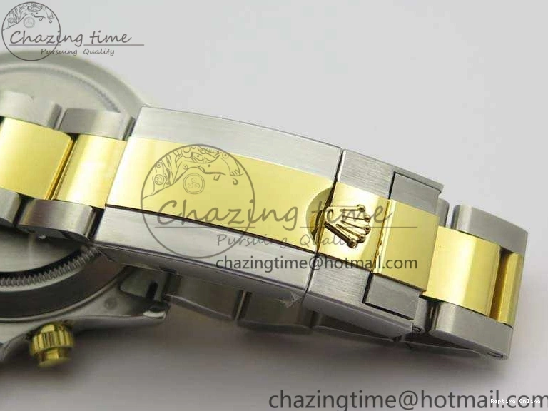 0126 Daytona SS YG Ceramic Bezel JH Best Edition White Dial On SS YG Bracelet A Resilient 3530